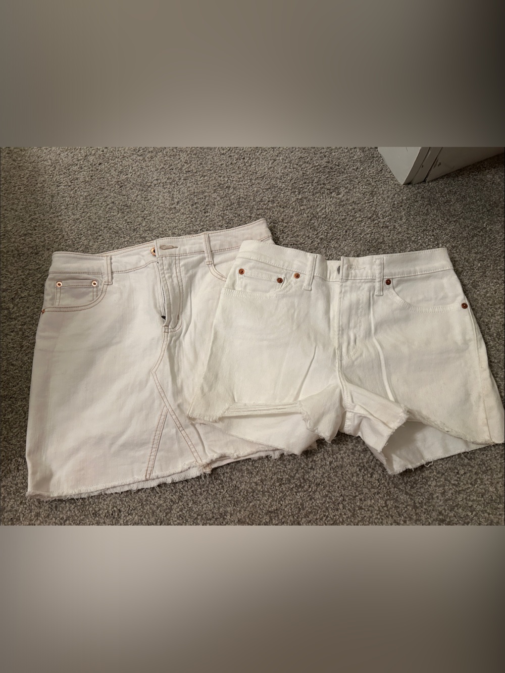 White Women's Denim Shorts & - Casual Summer Style